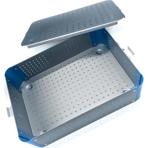 Autoclavable Tray Double Layer Disinfection Tray Autoclavable Instruments Hold Sterilising Aluminium