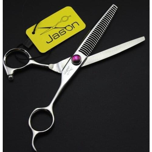 383# 6.0'' 17cm Brand Jason Hairdressing Scissors Japan 440C Barbers Thinning Shears professional Human Hair Scissors