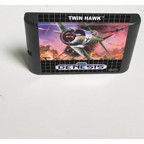 Twin Hawk - 16 Bit MD Game Card for Sega Megadrive Genesis Video Game Console Cartridge