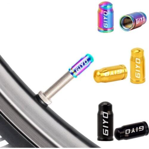 2Pcs Titanium Alloy Bicycle Tire Valve Caps Air Nozzle Dust Cover Car Motorcycle Tube Tyre Valve Caps for Mountain Bike