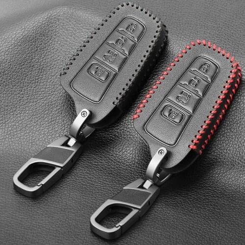 Leather Key Case For Toyota Camry CHR Corolla RAV4 Avalon Land Cruiser Prado Prius Remote Fob Cover 2 3 4 Button 2017 2018 2019