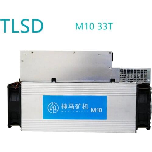 Used TLSD Profitable Bitcoin Miner Microbt Whatsminer M10 33T 2145W with Power Supply