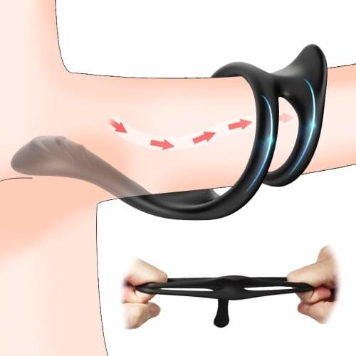 Male Silicone Penis Ring sDelay Ejaculation Cock Ring Sexy Erection Rings Couple Lover Sex Shop Sex Toys For Men and Couple