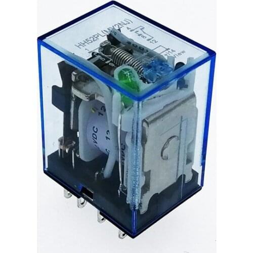 MY2P HH52P MY2NJ DC12V Relay Coil General DPDT Micro Mini electromagnetic Relay Switch LED
