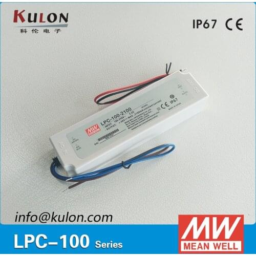 Original Meanwell LPC-100-1750 Waterproof LED power supply Single Output 100W 1750mA driver