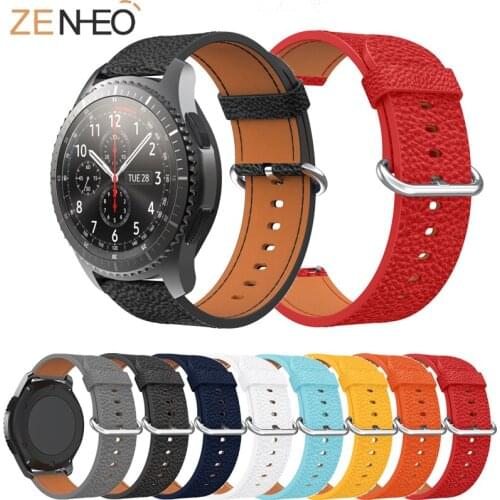 New arrival leather 22mm bands for Samsung Gear S3 Classic Frontier watch 42mm 46mm band for Huami Amazfit GTR watchbands 47mm