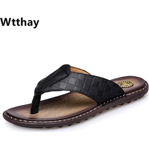 New Arrival Men Slippers Summer Indoor&Outdoor Flip Flops Garden Sandals Men Casual Shoes Size 38~46 Zapatos De Hombre Wtthay