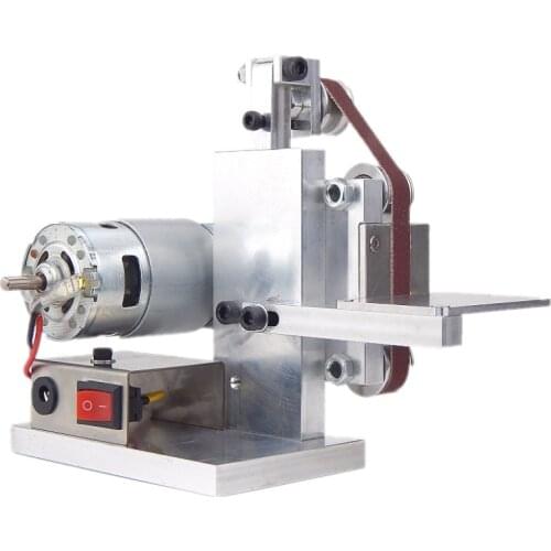 Mini Belt Sander 7 Speed DIY Polishing Grinding Machine Power Tools Sander Fixed Angle Grinder Cutting Edge Machine