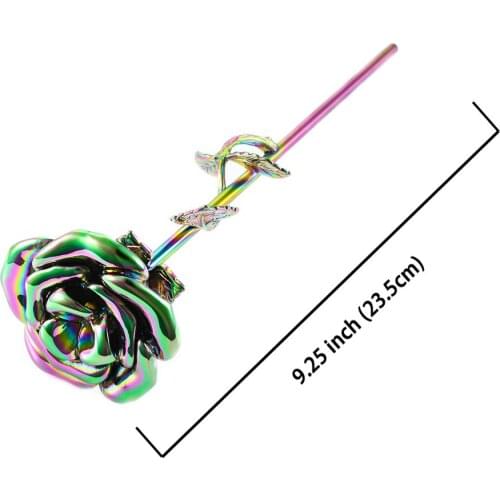 Rose Flower Keepsake Urns Long-Stem Colorful Rose Flower Cremation Urns - Funeral Urn for Ashes