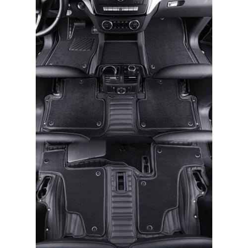 High quality! Custom special car floor mats for Lincoln Aviator 6 7 seats 2021 waterproof double layers carpets for Aviator 2020