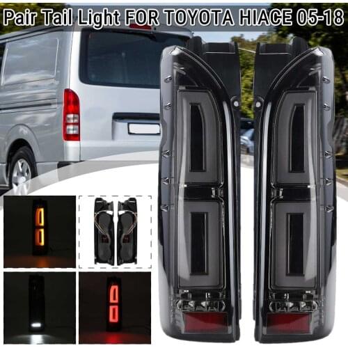 Pair Car Rear Tail Brake Light Turn Signal For Toyota Hiace 2005 2007 2008 2009 2010 2011 2012 2013 2014 2015 2016 2017 2018