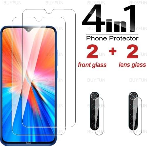 4in1 Tempered Glass For Xiaomi Redmi Note 8 2021 HD Front Safe Screen Protector for redmi redmy note 8 t pro Camera Lens Glass