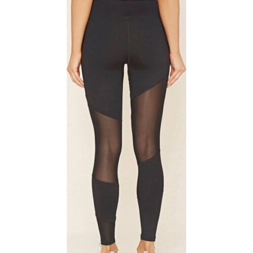 Women Leggings Black Women High Waist Legins Push Up Punk Leggings Mesh Fitness Pants Casual Sexy Workout Sports Leggings