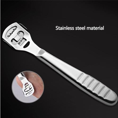 1Pc Stainless Steel Foot Shaver Callus Remover Skin Shaver Corn Cuticle Cutter Remover Rasp Pedicure File Foot Dead Skin Shaver