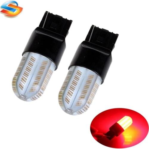 2pcs Super Bright 48SMD COB Chip LED Bulbs T20 7440 360 degrees 8 cob silica gel T20 W21/5W 7443 Brake Parking Reverse Lamp