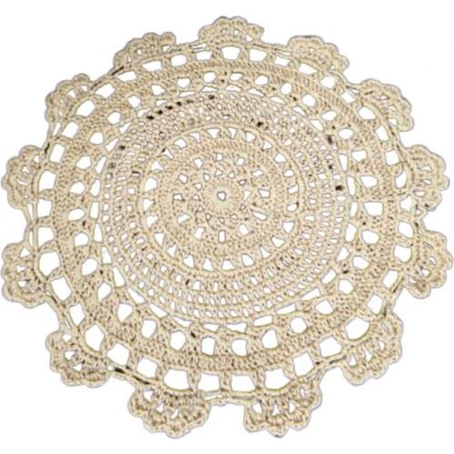 40%HOTCushion Handmade Washable Cotton Line Drinks Home Cup Cushion for Banquet