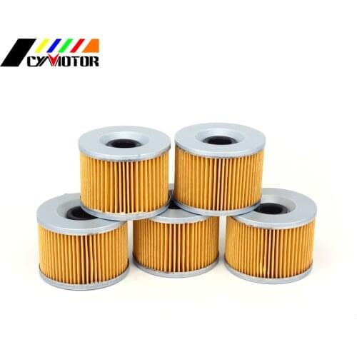 Motorcycle 5pcs Engine Oil Filter Machine Filter For HONDA CB350 CB400 CB500 CB750 CBX CB CBX GL 500 650 900 1000 1050 1100 1200