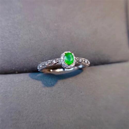 925 Sterling Silver Rings Wedding Rings for Couples and Natural Emerald with Good Quality