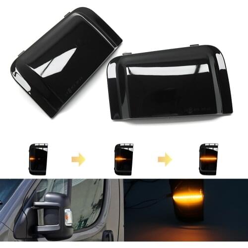 For RAM PROMASTER For Fiat Ducato For Peugeot Boxer For Citroen Jumper RELAY Truck LED Dynamic Turn Signal Light Mirror Blinker