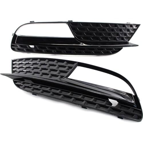 JanDeNing 2PCS Front bumper Left& Right Side Fog Light Lower Grille Cover For AUDI A5 2012-2016
