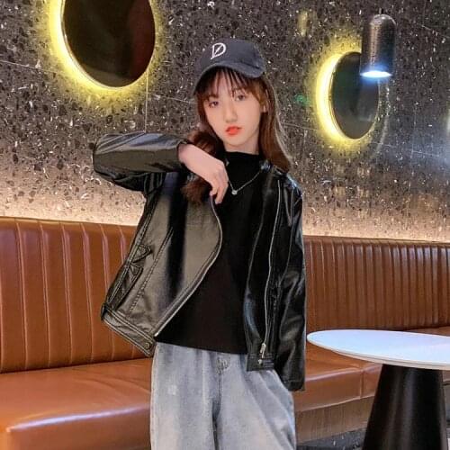 Кожаные куртки для девочек Longqibao China At AliExpress