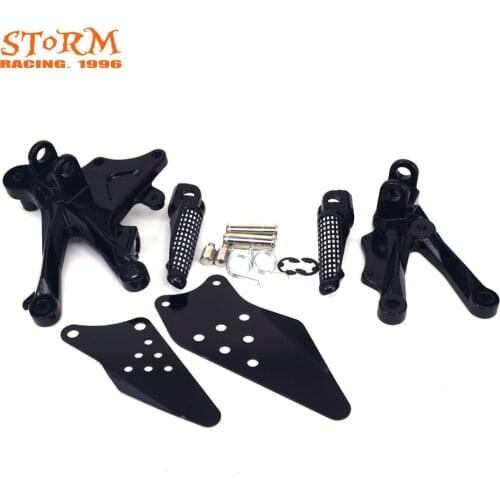 Front footpegs Foot pegs Footrest Pedals Bracket For KAWASAKI ZX10R 2006 2007 2008 2009 2010 06 07 08 09 10 2006-2010 Motorcycle