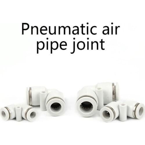 Pneumatic Connector Tee Union Push In Fitting for Air Pipe joint Hose Pipe Fittings 1 Pcs
