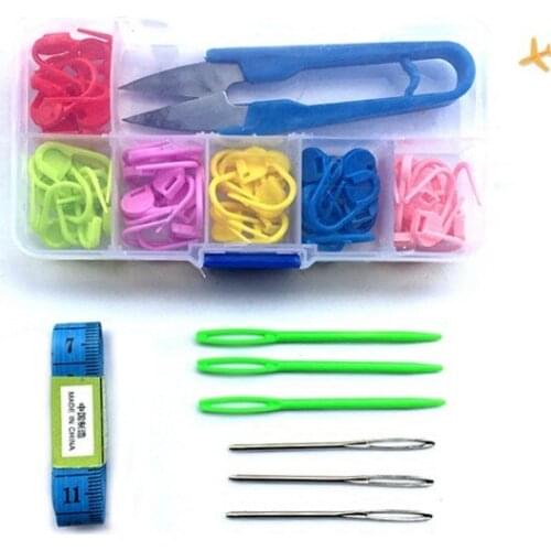 Scissors Needles Making Buckle DIY Apparel Needlework Storage Box Case DIY Weave Yarn Needle Accessories