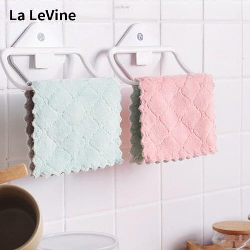 3 Pcs Polyester Cleaning Cloth Home Microfiber Towels for Kitchen Absorbent Thicker Micro Fiber Wipe Table Restaurant Dishcloth