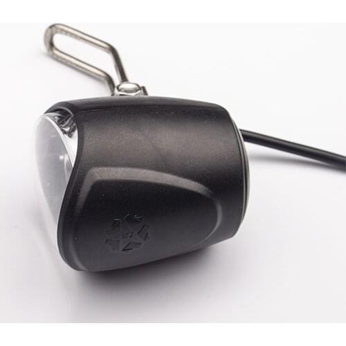 12V-80V 24V 36V 48V 60V Universal Bike Electric Bicycle E-bike Headlight Front Light Headlamp with Horn 2 IN 1