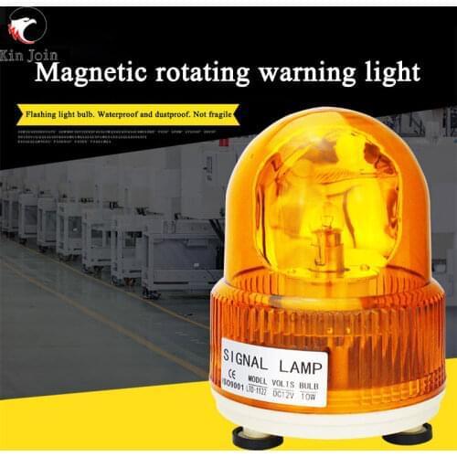 Rotating Flashing Warning Light School Bus Dome Light Yellow Flashing Car Dome Light 12v Ceiling Light Cigarette Lighter Car 24