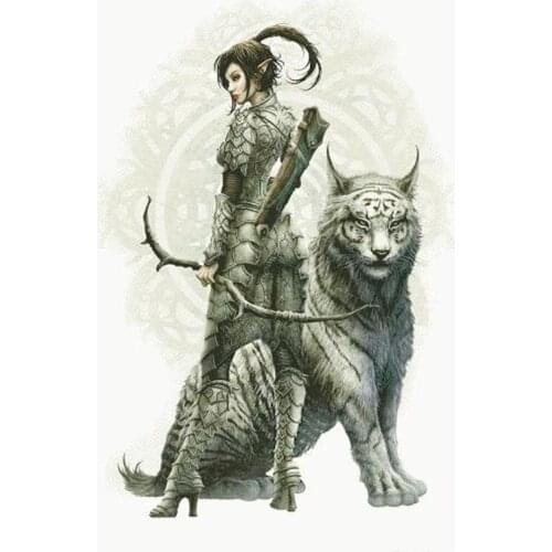 High Quality Lovely Counted Cross Stitch Kit Elfa Vanyar Elves Fairy Beauty And The Beast Magical Full Embroidery