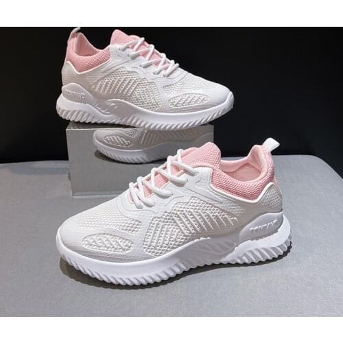Womens Breathable Walking Shoes Casual Sneakers Mesh Breathable Sports Shoes Anti-Slip Jogging Shoes Womens Sports Shoes