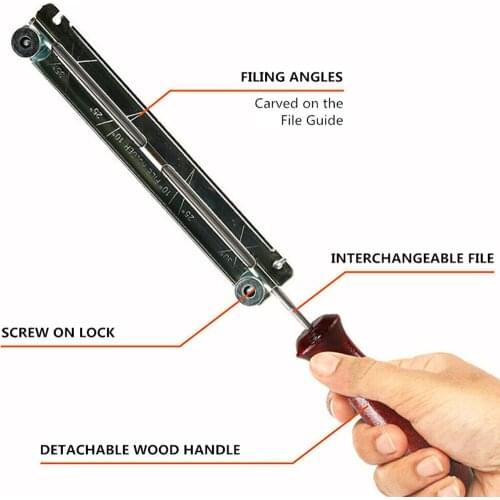 10pcs/set Chainsaw Sharpening File Stihl Filing Kit Chain Sharpen Saw Files Tool