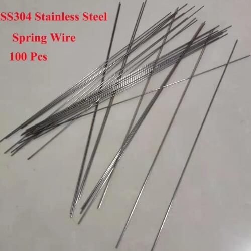 1mm Diameter SS304 Spring wire Hard Condition Stainless Steel Wire Industry DIY Material, Length about 320mm/Piece