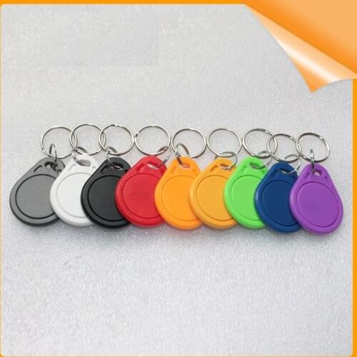 1000pcs) T5577 Rewritable Programmable RFID 125 KHz Keychain Keyfobs Key Finder For Copy EM4100 Cards