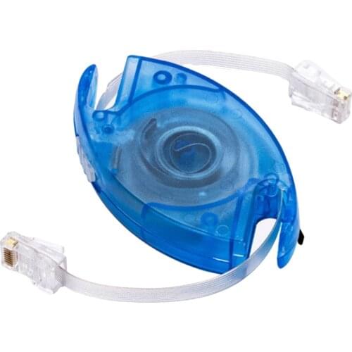 2.5m/8.20ft Portable Extendable Retractable 100Mbps RJ45 Network LAN Ethernet Cable Cord for Computer PC Internet Router Modem