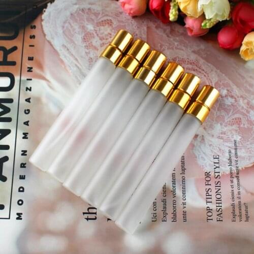 20pcs/lot 5ml/10ml Frosted Thin Glass Spray Bottle Refillable Perfume Atomizer Mini Sample Bottle Perfume Glass Bottle
