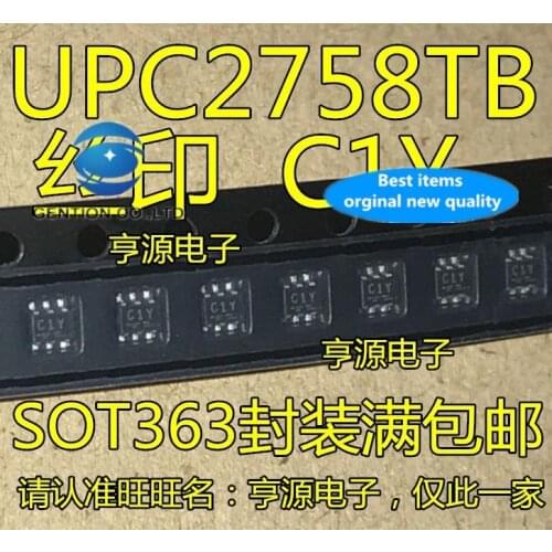 5PCS UPC2758TB UPC2758TB E3-A screen printing C1Y SOT363 large amount of the price in stock 100% new and original