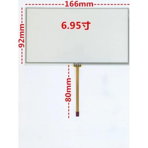 6.95 inch 4 wire resistive touch screen panel 166*92 touch screen 166MM*92MM