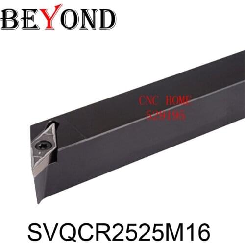 External Lather Turning Tool Holder 25mm SVQCR2525M16 Boring Bar SVQCR Carbide Insert VCMT160404 OYYU VCMT Tungsten CNC Machine