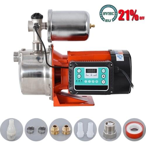 GLFJET Household Booster Pump Constant Pressure Frequency Conversion Water Circulation Pump Utra-quiet Self-Priming Pump 220V