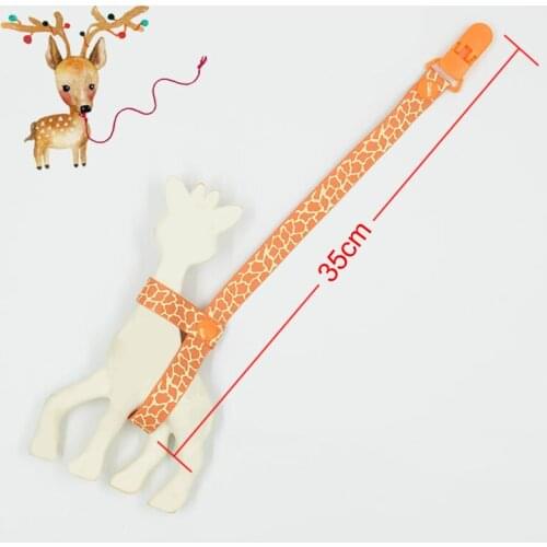 BABY Giraffe holder chain clip teehter holder anti lost teether clip chain pacifier clip for pacifier
