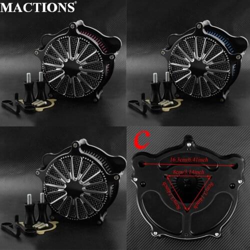 Motorcycle Air Cleaner Intake Air Filter For Harley Touring Street Glide 2008-2016 Softail 16-17 FXDLS 17 FXSBSE 2013-2014