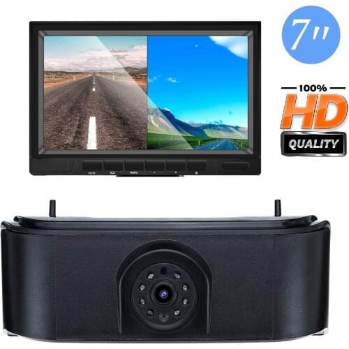 HD 720P Misayaee Brake Light Night Vision Camera+7''monitor for Nissan NV200 Chevy City Express 2005-2019 Rear view Camera