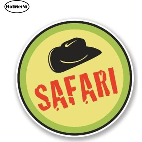 HotMeiNi 13cm x 13cm Personality SAFARI Vinyl Decal Car Sticker for Bumper Trunk Window Decoration Waterproof Car Styling