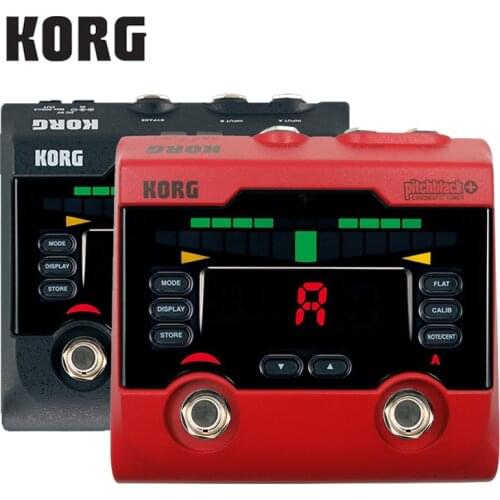 Korg Pitchblack+ PB-02 Chromatic Pedal Tuner Specifications Guitar Base Pack of 2 Concurrent Connectable Pedal Tuner