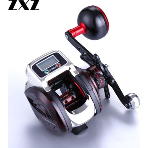 New 13+1 Bearing Left/Right Fishing reel with Digital Display Fishing Line Counter Saltwater Carp Reel 6.3:1 Casting Scroll Tool