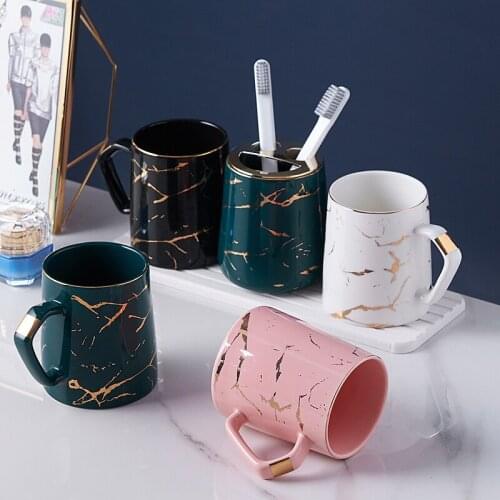 High-grade ceramics gargle Toothbrush cup gift Wedding cups household products