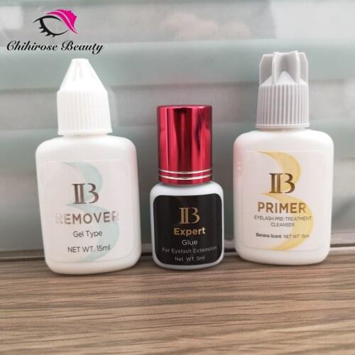 1 Set IB Expert Glue Lash Primer gel Remover for Eyelash Extensions Glue 1s Fast Dry Long Time Korea Black False eyelash Glue